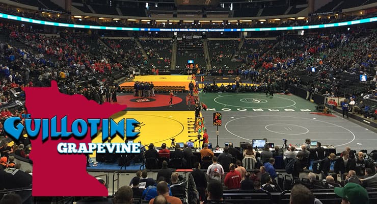 GG10: College coaches Ned Shuck of UW-Whitewater, Nate Engel of Navy and Marc Harwood of Minnesota State talk about recruiting at the MSHSL State Championships