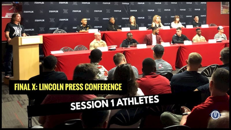 Final X Lincoln Press Conference: Session 1 Athletes
