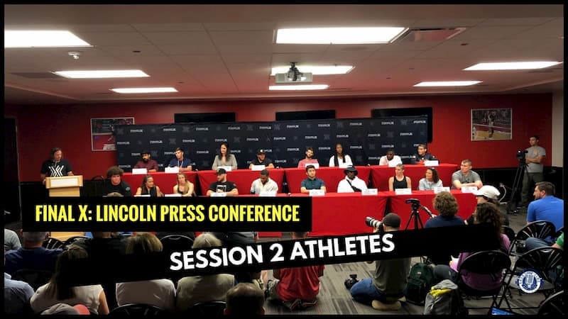 Final X Lincoln Press Conference: Session 2 Athletes