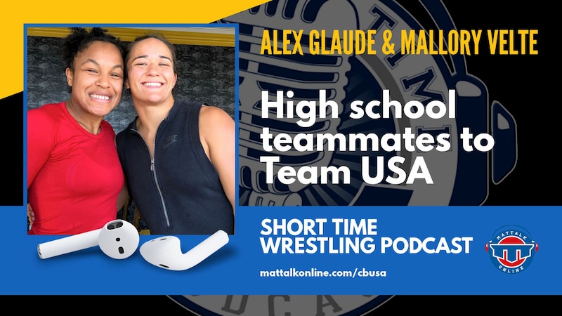 Team USA’s Mallory Velte and Alex Glaude grew high school friendship through wrestling