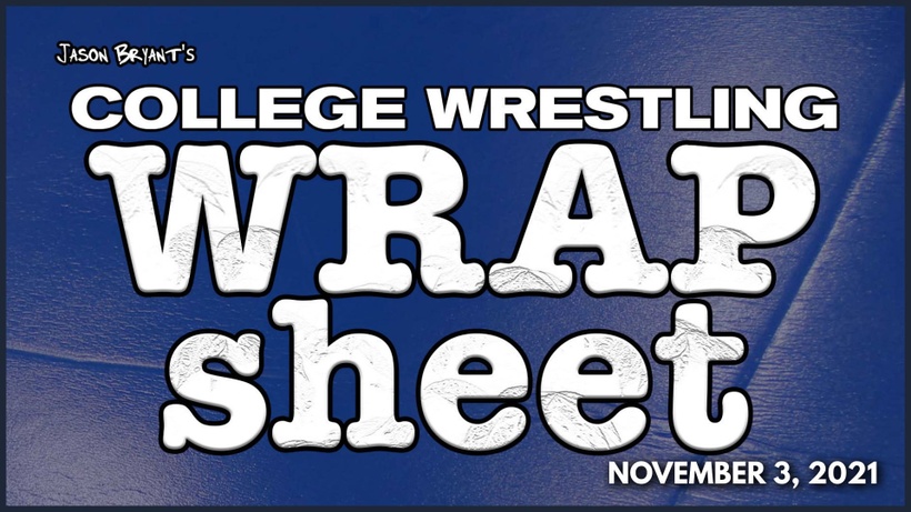 Jason Bryant’s College Wrestling Wrap Sheet – November 3, 2021