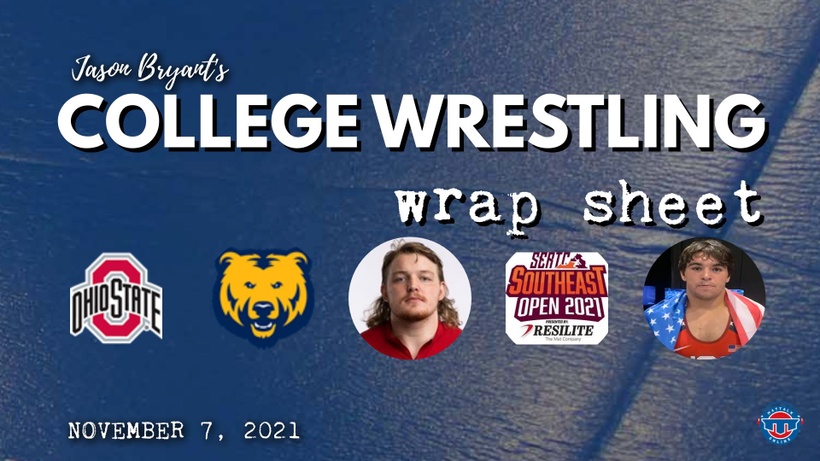 Jason Bryant’s College Wrestling Wrap Sheet – November 7, 2021