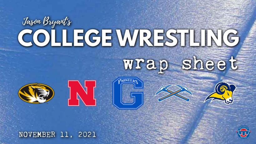 Jason Bryant’s College Wrestling Wrap Sheet – November 11, 2021