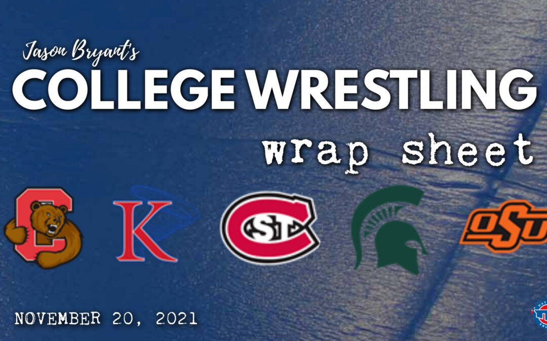 Jason Bryant’s College Wrestling Wrap Sheet – November 20, 2021