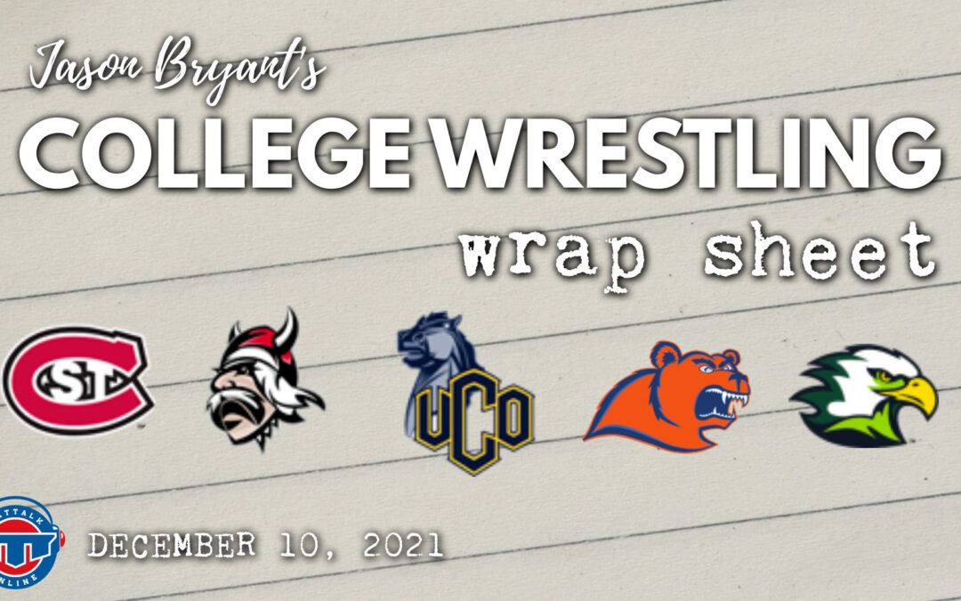 Jason Bryant’s College Wrestling Wrap Sheet – December 10, 2021