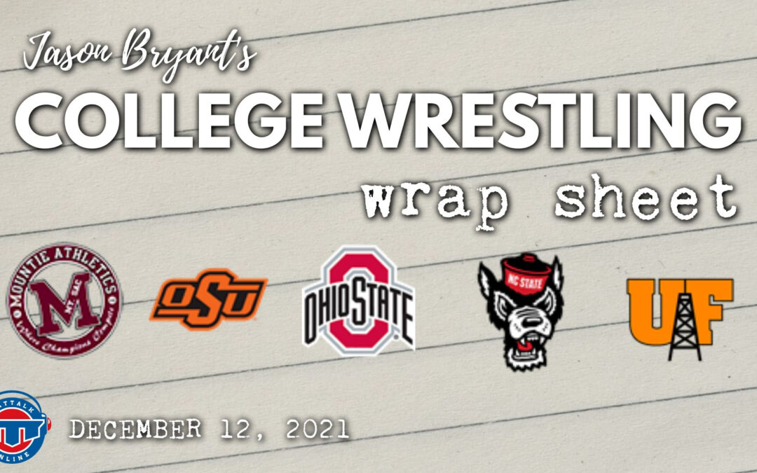 Jason Bryant’s College Wrestling Wrap Sheet – December 12, 2021