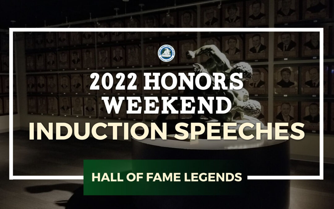 2022 National Wrestling Hall of Fame Induction Speeches