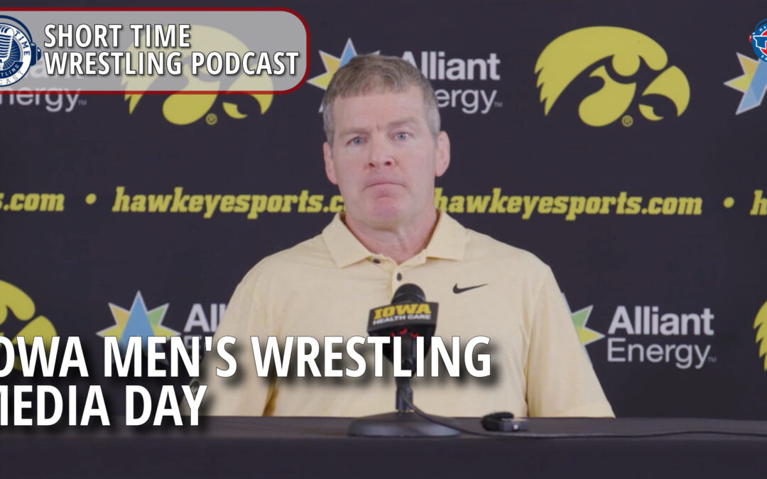 Iowa Men’s Wrestling Media Day with coach Tom Brands and eight Hawkeyes
