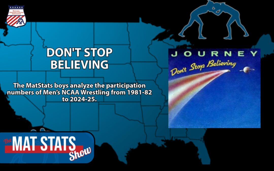 Don’t Stop Believin’ – A look at NCAA men’s participation statistics – Mat Stats 49